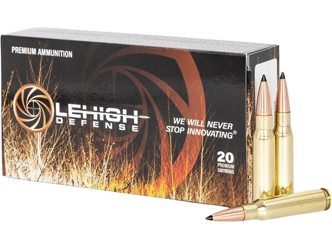 Lehigh Defense Tipped Maximum Expansion 308 Free Box of 20