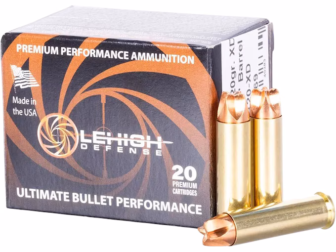 Lehigh Defense Xtreme Defense 357 Magnum Ammo 120 Grain Fluted Lead Free