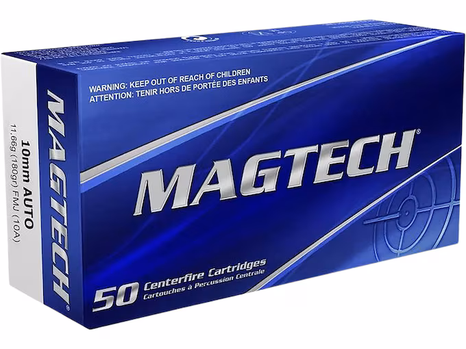 Magtech 10mm Auto Ammo 180 Grain Full Metal Jacket