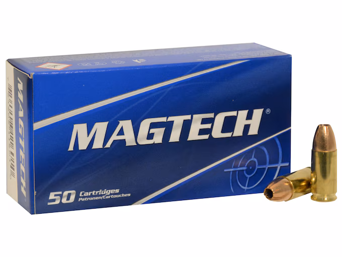 Magtech 9mm Luger Ammo 115 Grain Jacketed Hollow Point