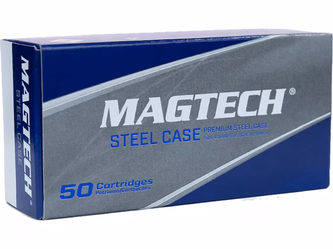 Magtech Steel Case 9mm Luger Ammo 115 Grain Full Metal Jacket