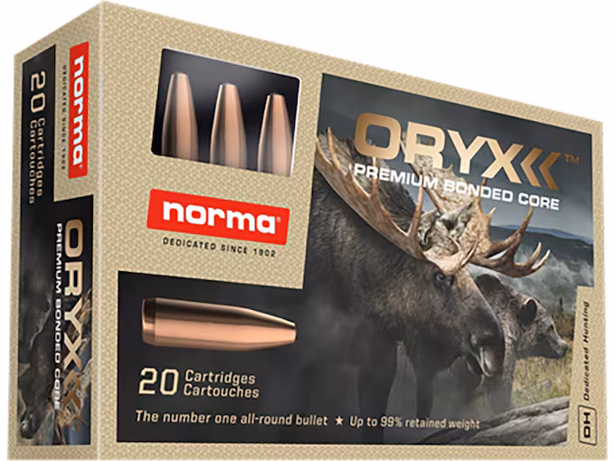 Norma Oryx 308 Winchester Ammo 180 Grain  Box of 20