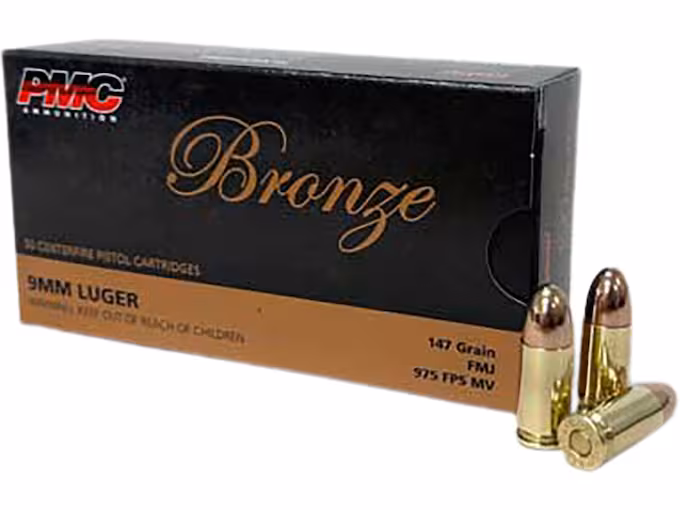 PMC Bronze 9mm Luger Ammo 147 Grain Full Metal Jacket