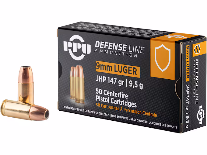 PPU Defense 9mm Luger Ammo 147 Grain Jacketed Hollow Point.jpg