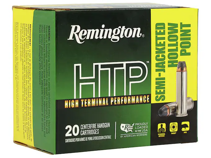 Remington High Terminal Performance (HTP) 357 Magnum Ammo 125 Grain Semi-Jacketed