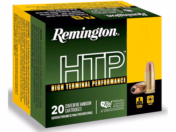 Remington High Terminal Performance (HTP) 357 Magnum Ammo 158 Grain Jacketed Soft Point
