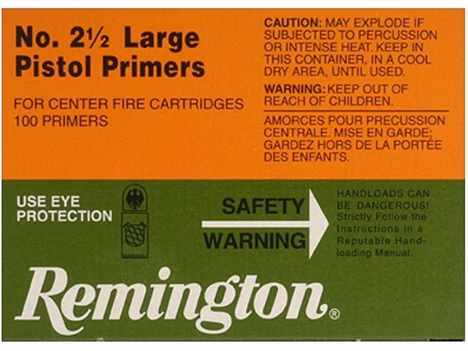 Remington Large Pistol Primers 2.5