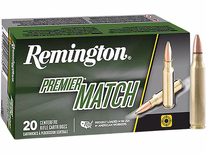 Remington Premier Match 223 Remington Ammo 62 Grain  Box of 20