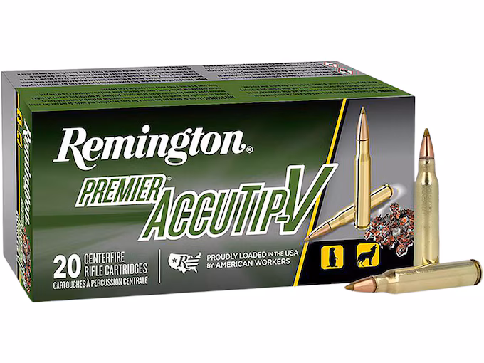 Remington Premier Varmint 223 Remington Ammo 55 Grain Remington AccuTip  Box of 20