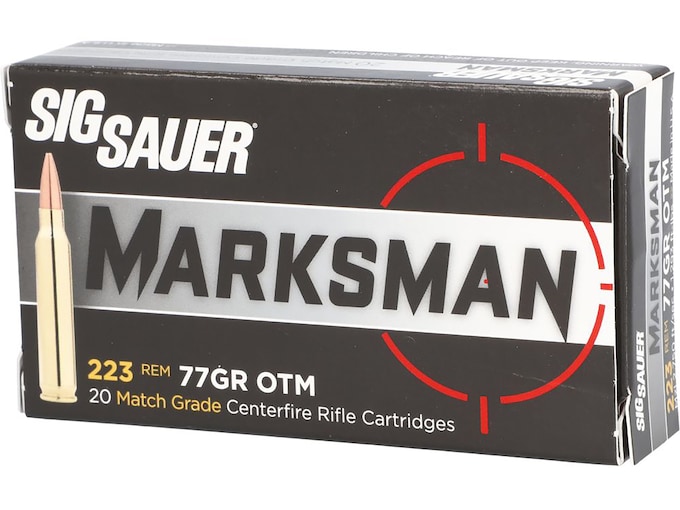 Sig Sauer Marksman Elite 223 Remington Ammo 77 Grain Sierra Hollow Point