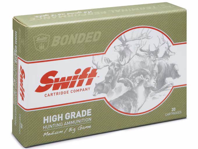 Swift High Grade Big Game Hunting 223 Remington Ammo 62 Grain Swift Scirocco  Box of 20