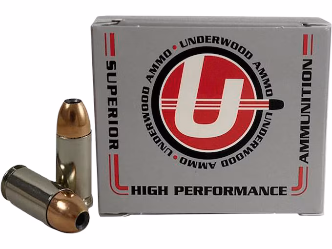 Underwood 9mm Luger +P Ammo 147 Grain Nosler Sporting Handgun Jacketed Hollow Point