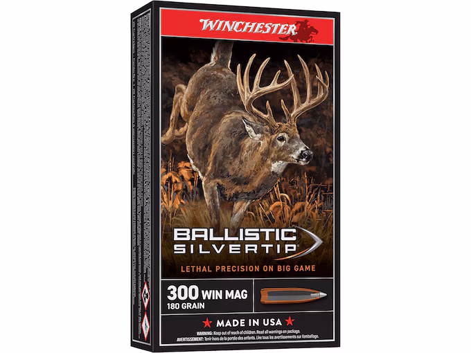 Winchester Ballistic Silvertip 300 Winchester Magnum Box of 20