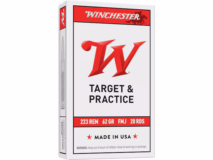 Winchester Target & Practice 223 Remington Ammo Metal Jacket