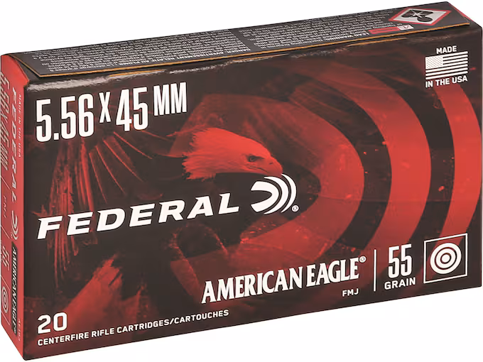 Federal Premium American Eagle 5.56x45mm NATO Metal Jacket