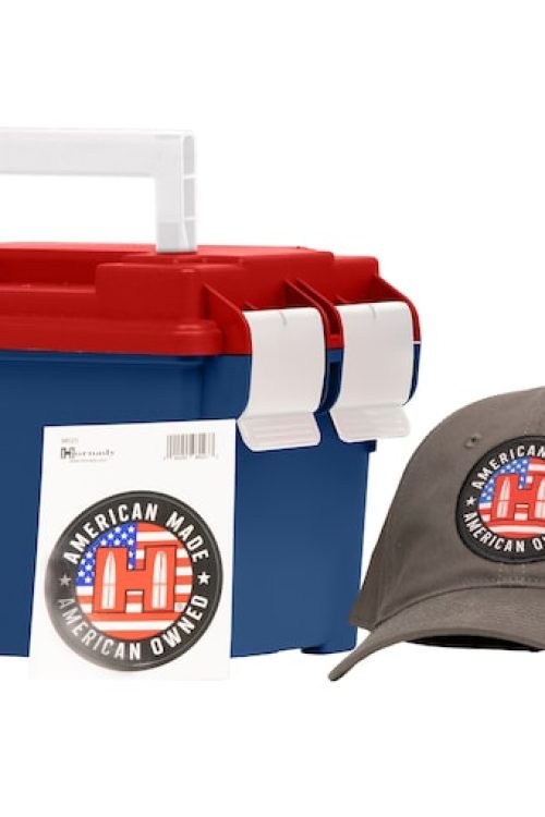 Hornady USA 250th TAP & American Gunner 9mm Luger Ammo 115 Grain Full Metal Jacket and Jacketed Hollow Point Ammo Can