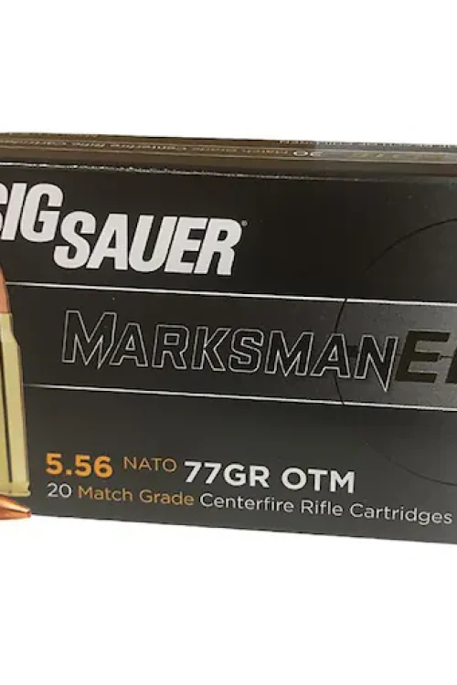 Sig Sauer Marksman Elite 5.56x45mm NATO Ammo 77 Grain Sierra  Box of 20