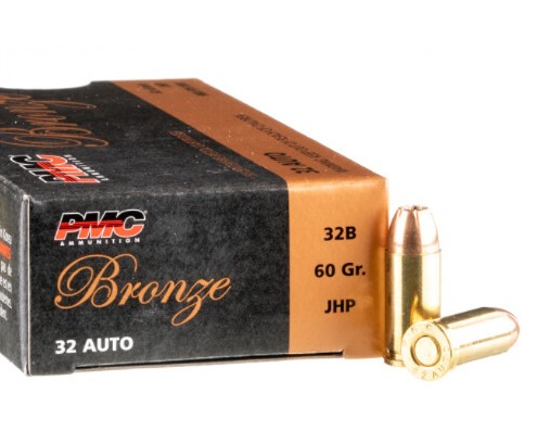 1000 Rounds of .32 ACP Ammo PMC - 60gr JHP