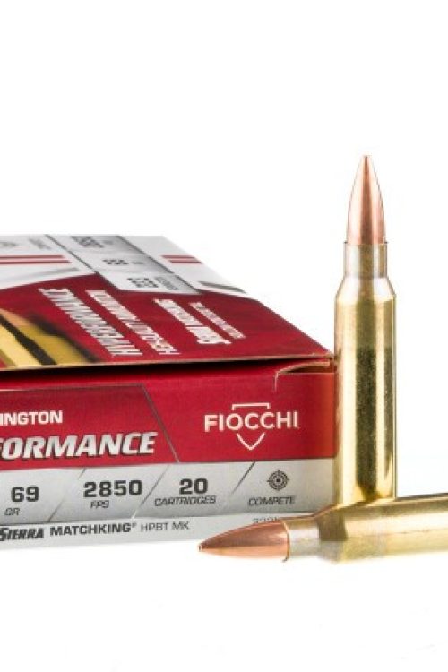 200 Rounds of .223 Ammo by Fiocchi – 69gr MatchKing HPBT