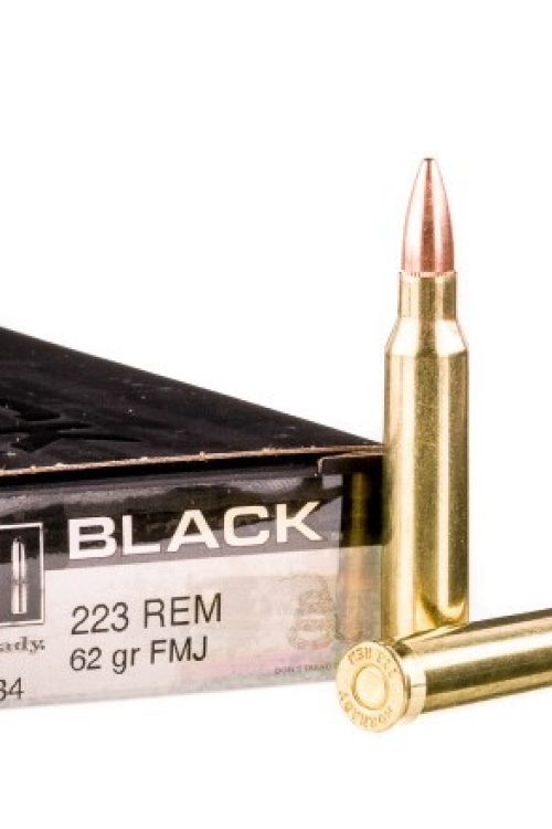 200 Rounds of .223 Ammo by Hornady BLACK – 62gr FMJ