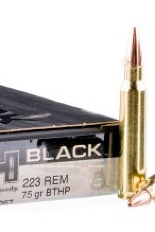 200 Rounds of .223 Ammo by Hornady BLACK – 75gr BTHP Match