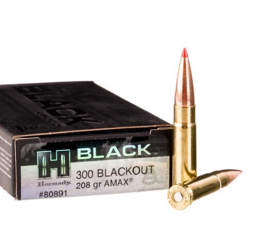 200 Rounds of .300 AAC Blackout Ammo by Hornady BLACK – 208gr ELD Match