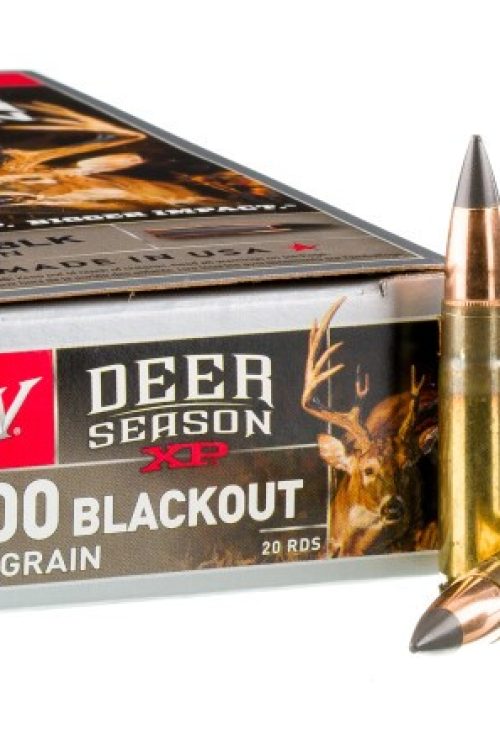 200 Rounds of .300 AAC Blackout Ammo by Winchester Deer Season XP – 150gr Extreme Point