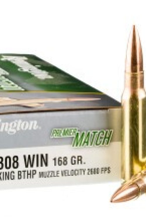 200 Rounds of .308 Win Ammo by Remington – 168gr HPBT MatchKing