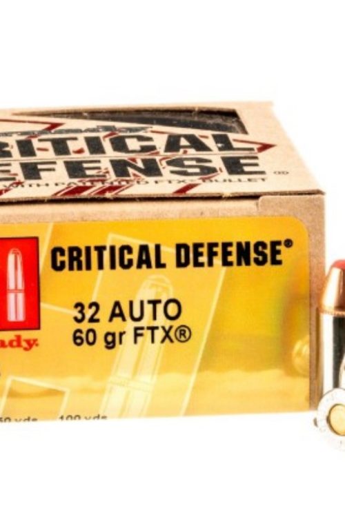 250 Rounds of .32 ACP Ammo by Hornady Defense – 60gr FTX