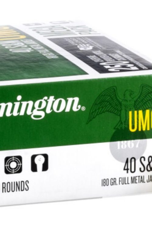250 Rounds of .40 S&W Ammo Remington – 180gr MC