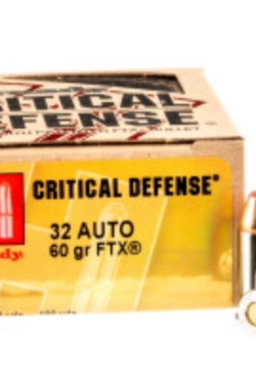 250 Rounds of .32 ACP Ammo by Hornady Defense – 60gr FTX