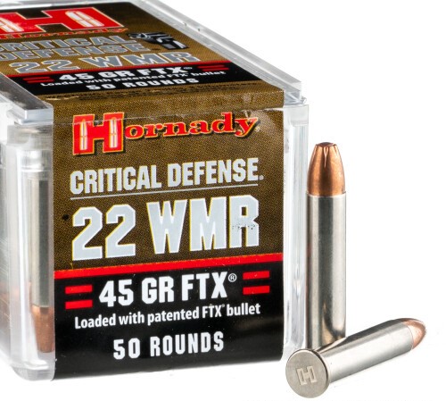 500 Rounds of .22 WMR Ammo by Hornady Critical Defense – 45gr FTX