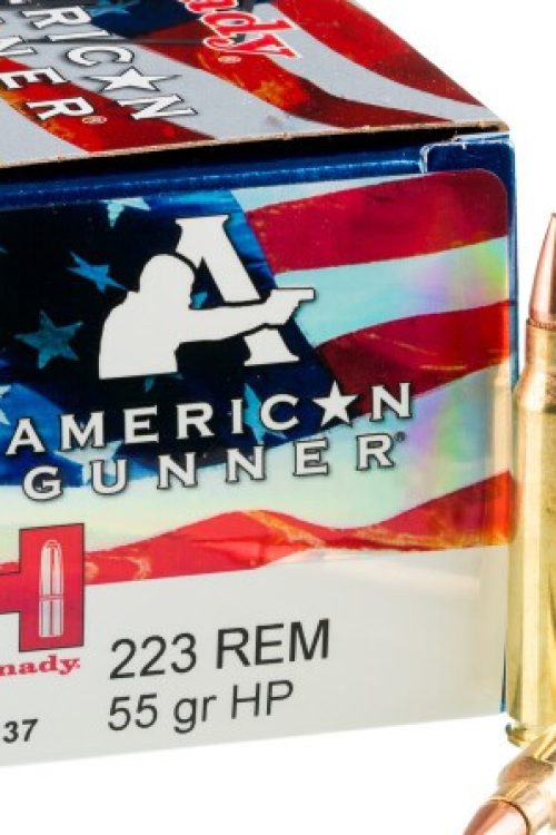 500 Rounds of .223 Ammo by Hornady American Gunner – 55gr HP