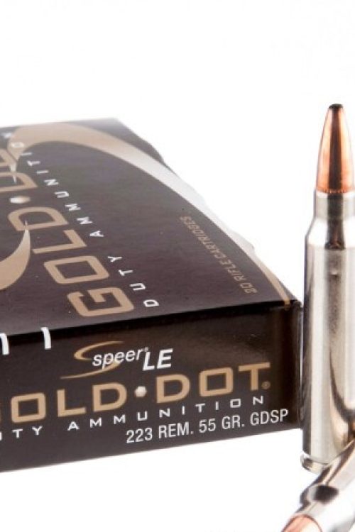 500 Rounds of .223 Ammo by Speer Gold Dot LE – 55gr SP
