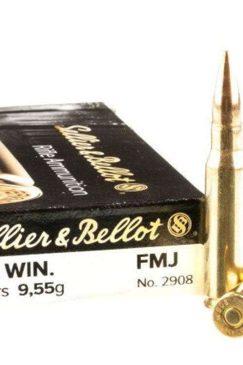 500 Rounds of .308 Win Ammo by Sellier & Bellot – 147gr FMJ