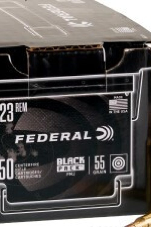 600 Rounds of .223 Ammo by Federal Black Pack – 55gr FMJ