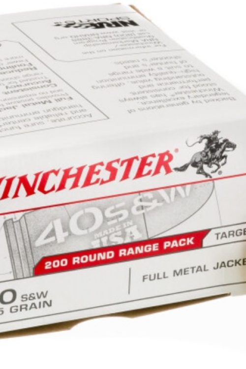 600 Rounds of .40 S&W  Winchester – 165gr FMJ