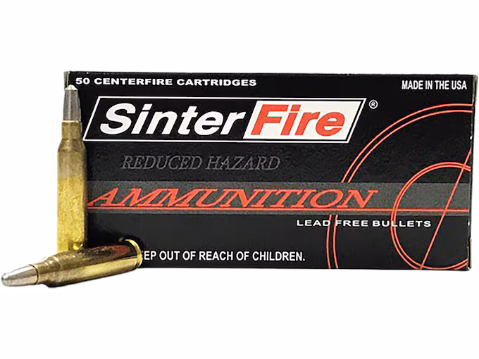 SinterFire Reduced Hazard 223 Remington Ammo 55 Grain SinterFire Lead Free