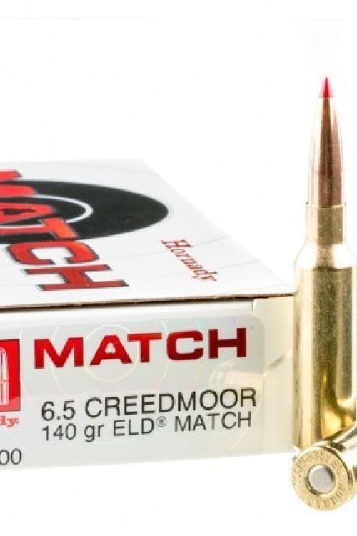 200 Rounds of 6.5 Creedmoor Ammo by Hornady – 140gr ELD Match