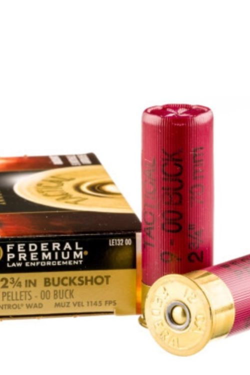 250 Rounds of 12ga Ammo by Federal LE 00 Buck