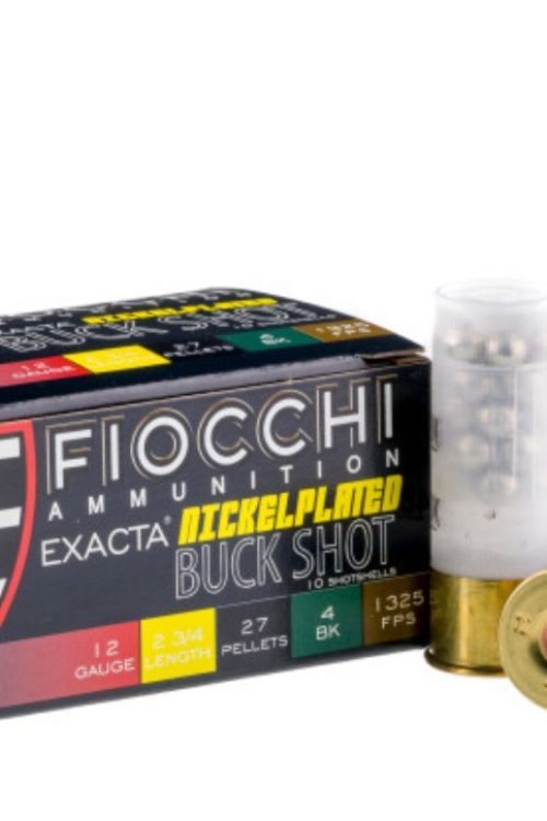 250 Rounds of 12ga Ammo by Fiocchi Pellet 4 Buck