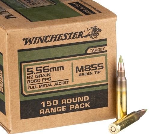 5.56x45 - 62 Grain FMJ M855 - Winchester - 600 Rounds