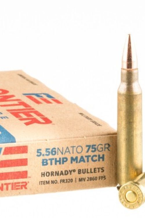 500 Rounds of 5.56×45 Ammo by Hornady Frontier – 75gr HPBT Match